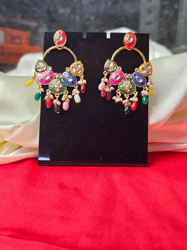 Antique_Jhumka_Earrings_For_Women_|_Golden