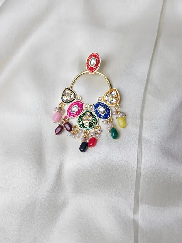 Antique_Jhumka_Earrings_For_Women_|_Golden