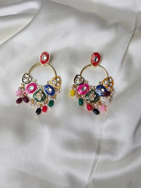 Antique_Jhumka_Earrings_For_Women_|_Golden