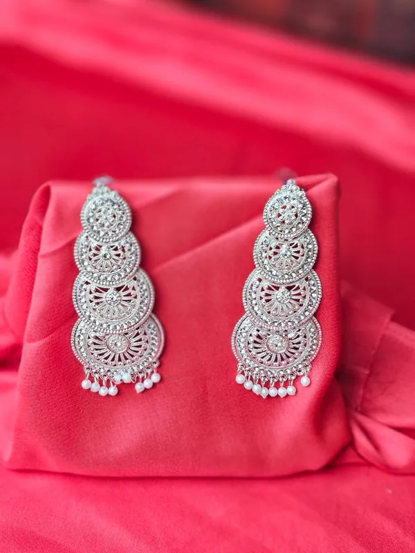 Antique_Jhumka_Earrings_For_Women_|_Silver