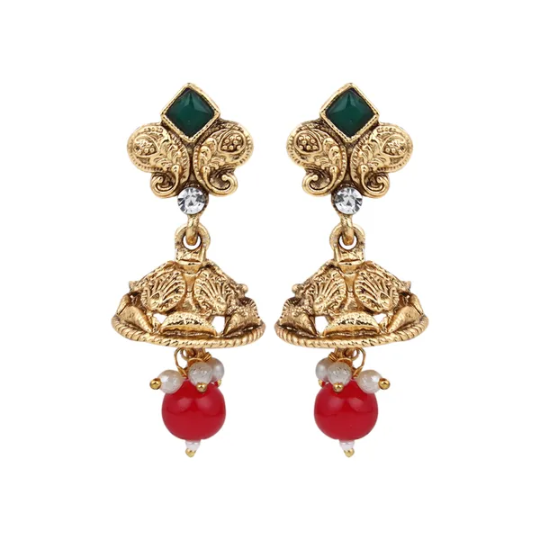 Royal_Emerald_Pendant_Necklace_With_Earrings_For_Women_|_Golden