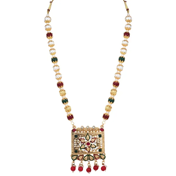 Royal_Emerald_Pendant_Necklace_With_Earrings_For_Women_|_Golden