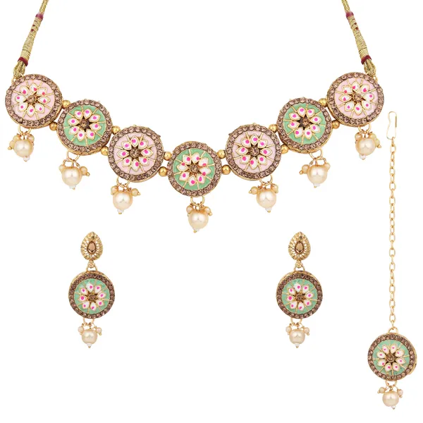 Royal_Opal_Pendant_Necklace_With_Earrings_For_Women_|_Golden