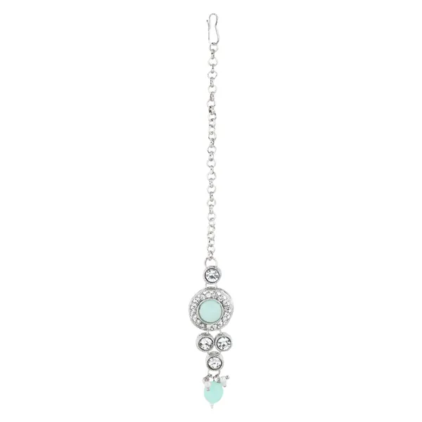 Royal_Sapphire_Chain_Necklace_With_Earrings_For_Women_|_Silver