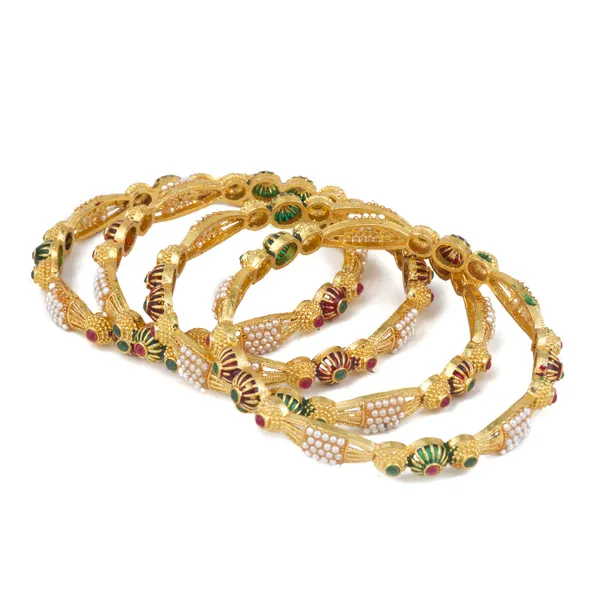 Traditional_Ethnic_Bangles_For_Women_|_Set_of_4_|_Golden