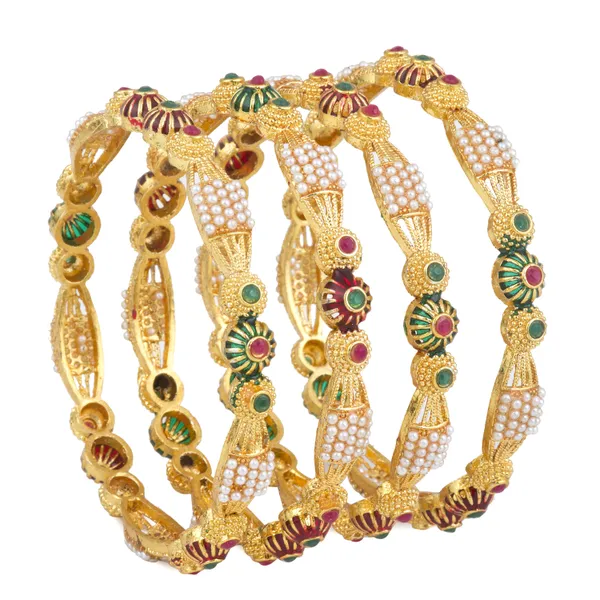 Traditional_Ethnic_Bangles_For_Women_|_Set_of_4_|_Golden