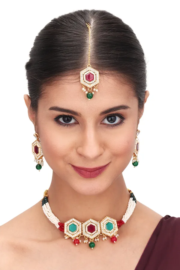 Antique_Bar_Pendant_Necklace_With_Earrings_For_Women_|_White