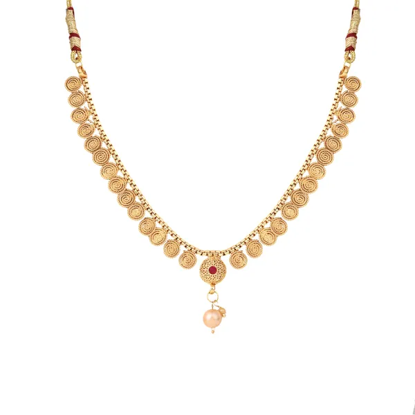 Trendy_LayeBeaded_Necklace_With_Earrings_For_Women_|_Golden