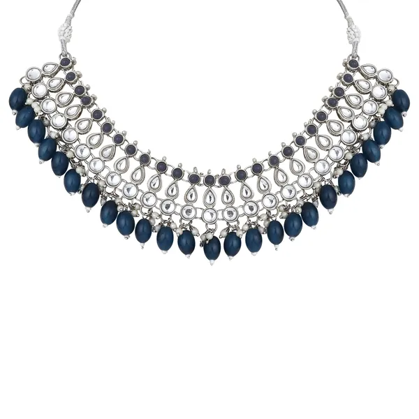 Royal_Choker_Necklace_With_Earrings_For_Women_|_Stylish_Design_Jewellery_Collection_|_White
