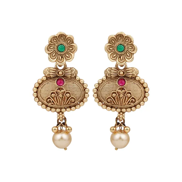 Statement_Laye_Necklace_With_Earrings_For_Women_|_Golden