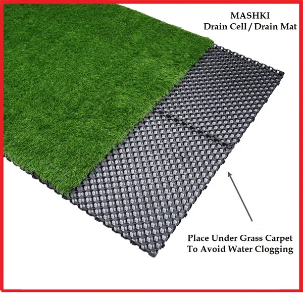 20mm_Black_Drain_Cells_for_Terrace_Garden_(Pack_of_10)_|_High-Thickness_Drainage_Mat_for_Roof_&_Balcony_|_Prevents_Waterlogging,_Keeps_Area_Clean_|_by_MAQ