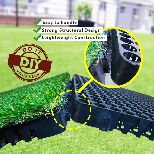 20mm_Black_Drain_Cells_for_Terrace_Garden_(Pack_of_10)_|_High-Thickness_Drainage_Mat_for_Roof_&_Balcony_|_Prevents_Waterlogging,_Keeps_Area_Clean_|_by_MAQ