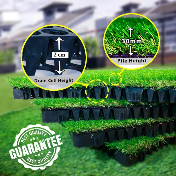 20mm_Black_Drain_Cells_for_Terrace_Garden_(Pack_of_10)_|_High-Thickness_Drainage_Mat_for_Roof_&_Balcony_|_Prevents_Waterlogging,_Keeps_Area_Clean_|_by_MAQ