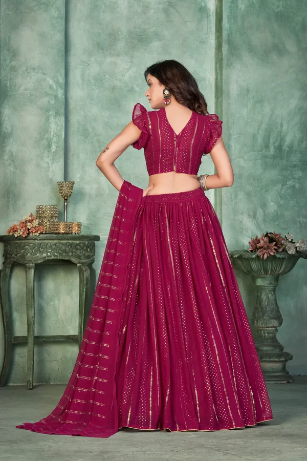 Pink_Thread_Work_Lehenga_Choli_With_Dupatta_For_Women