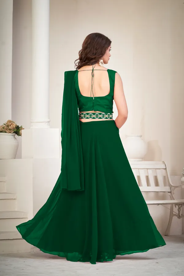 Green_Embrodiery_Work_Lehenga_Choli_With_Dupatta_For_Women