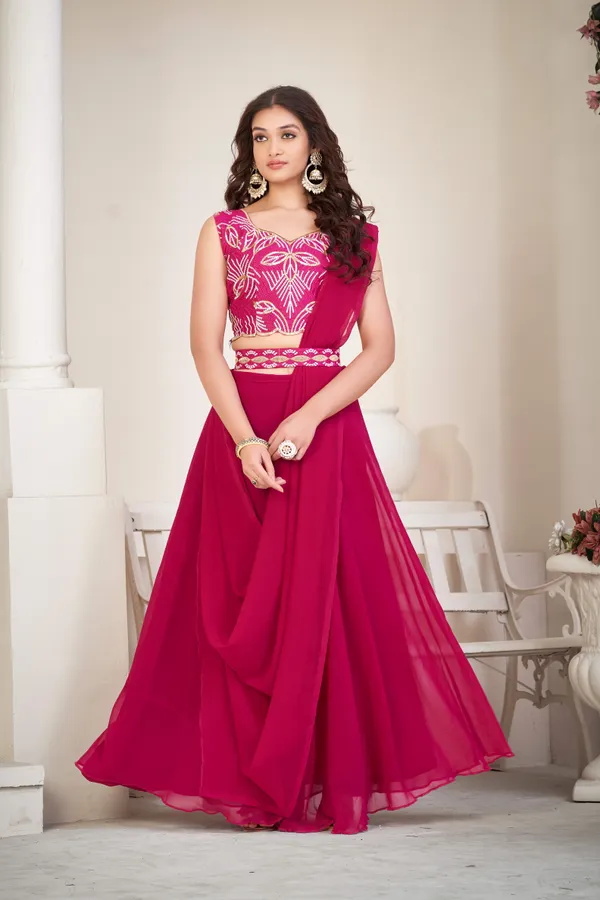 Pink_Thread_Work_Lehenga_Choli_With_Dupatta_For_Women
