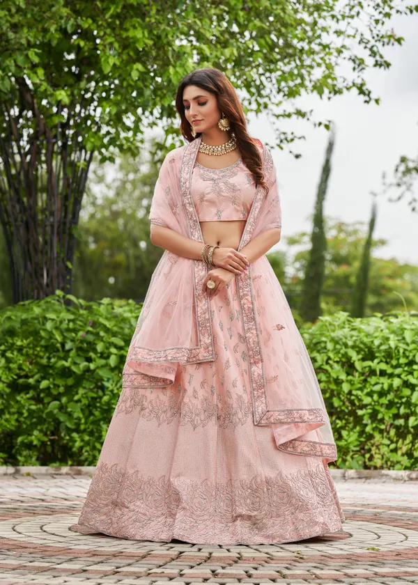 Pink_Embroidery_Work_Lehenga_Choli_With_Dupatta_For_Women