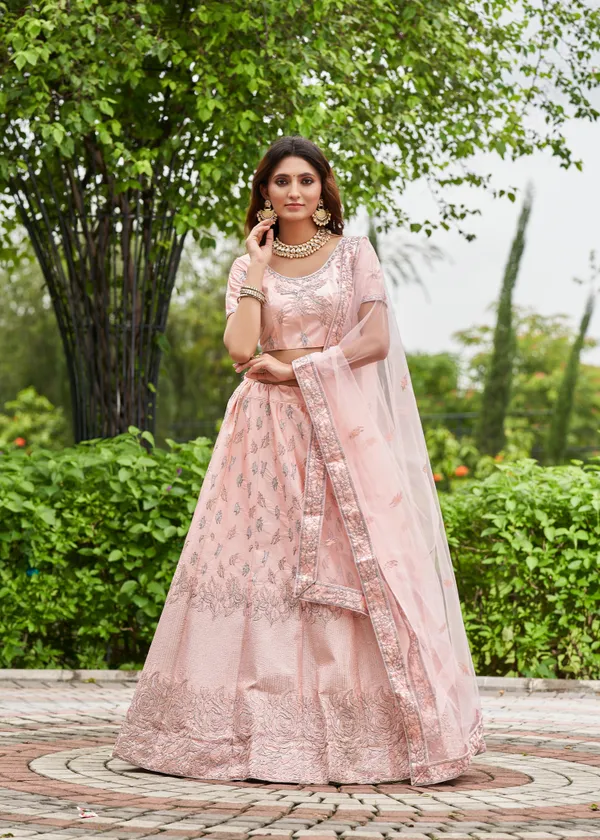 Pink_Embroidery_Work_Lehenga_Choli_With_Dupatta_For_Women