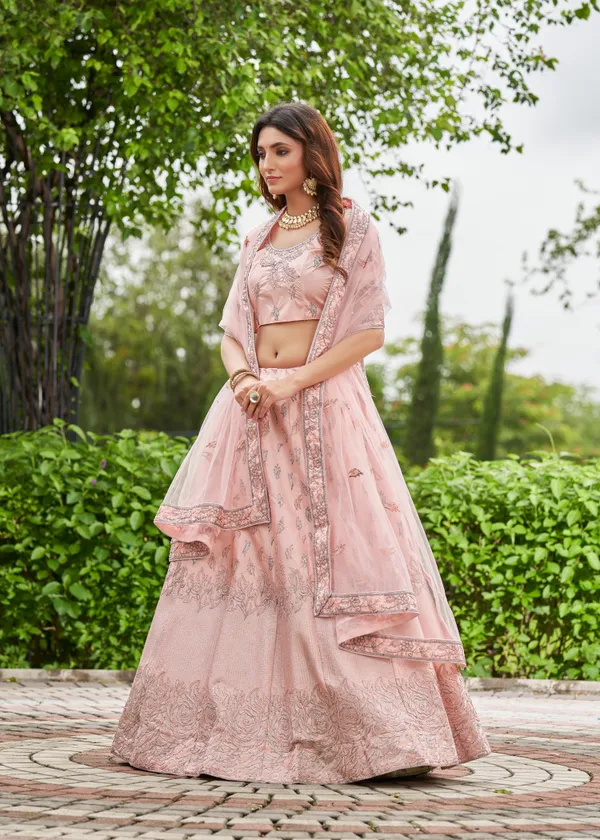 Pink_Embroidery_Work_Lehenga_Choli_With_Dupatta_For_Women