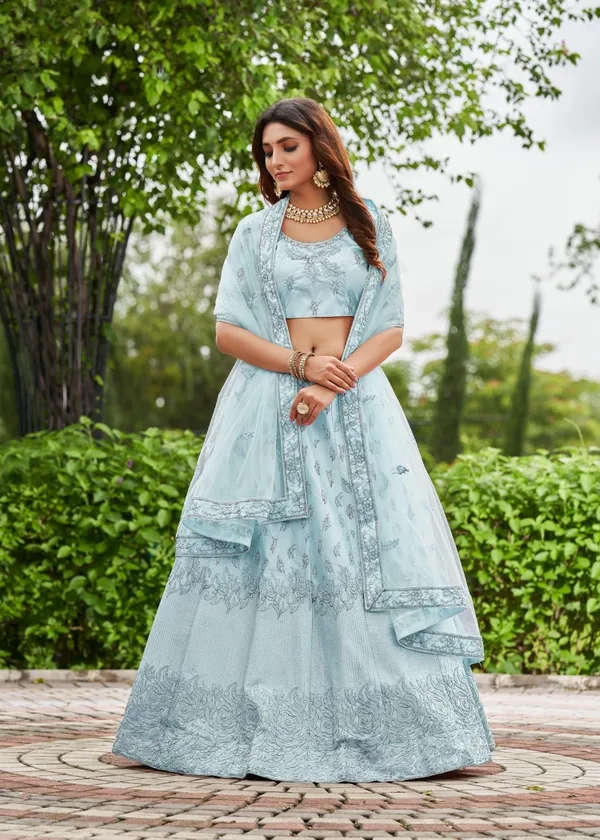 Sky_Blue_Embroidery_Work_Lehenga_Choli_With_Dupatta_For_Women