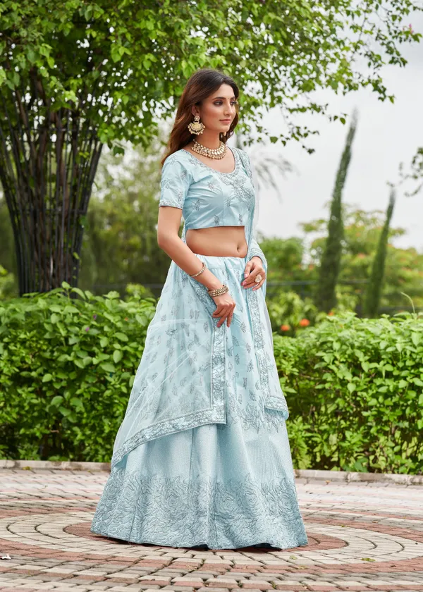 Sky_Blue_Embroidery_Work_Lehenga_Choli_With_Dupatta_For_Women
