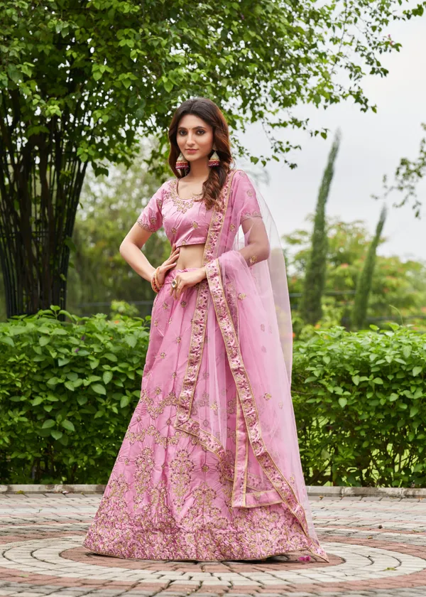 Pink_Embroidery_Work_Lehenga_Choli_With_Dupatta_For_Women