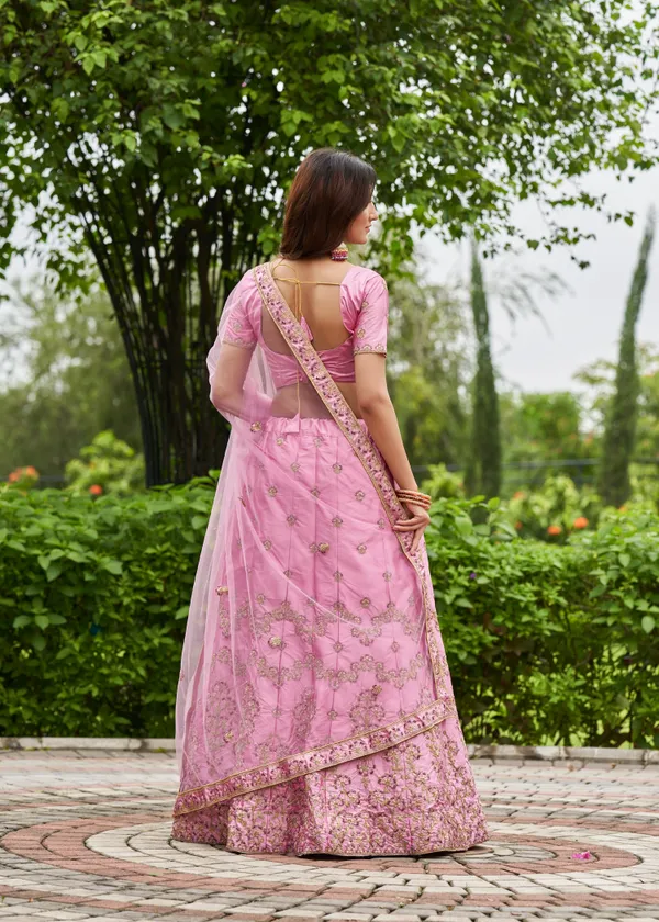 Pink_Embroidery_Work_Lehenga_Choli_With_Dupatta_For_Women