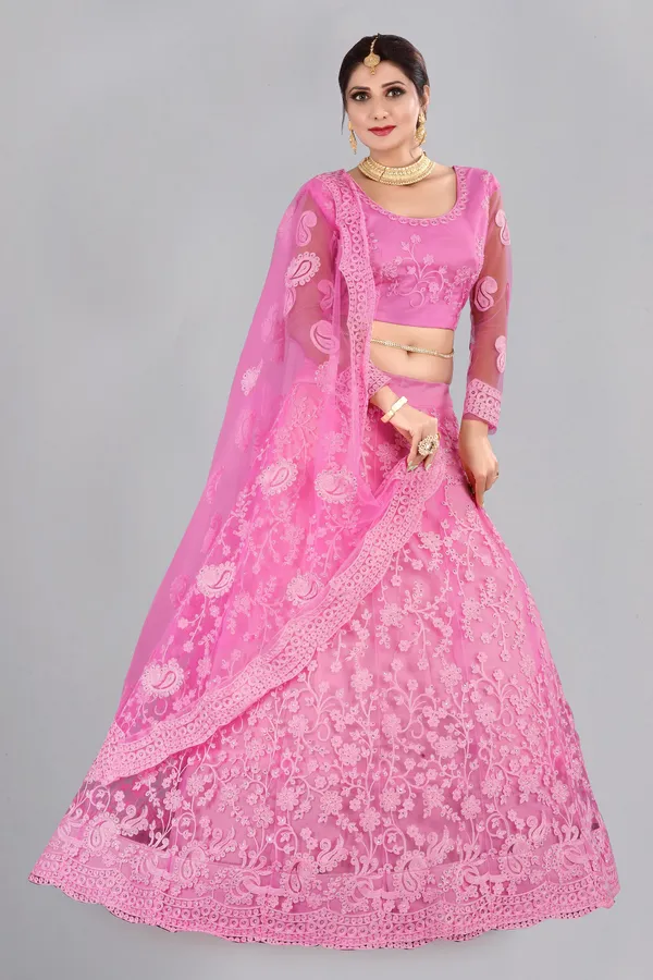 Baby_Pink_Thread_Work_Lehenga_Choli_With_Dupatta_For_Women