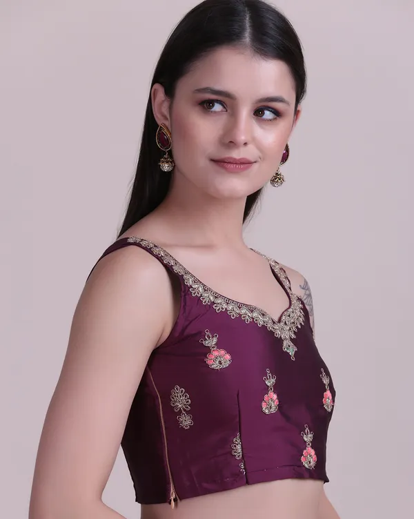 Purple_Thread_Work_Lehenga_Choli_With_Dupatta_For_Women