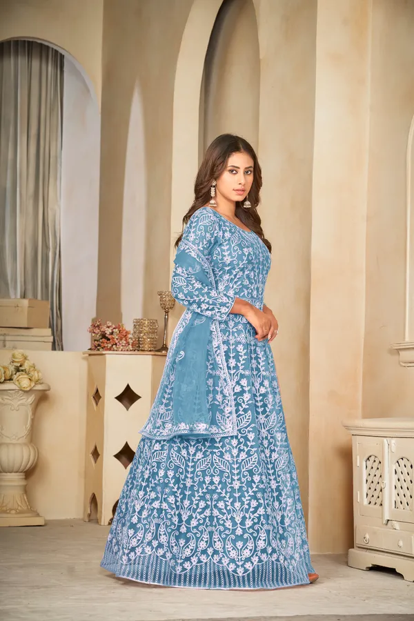 Light_Yellow_Santoon_Anarkali_Suit_For_Women