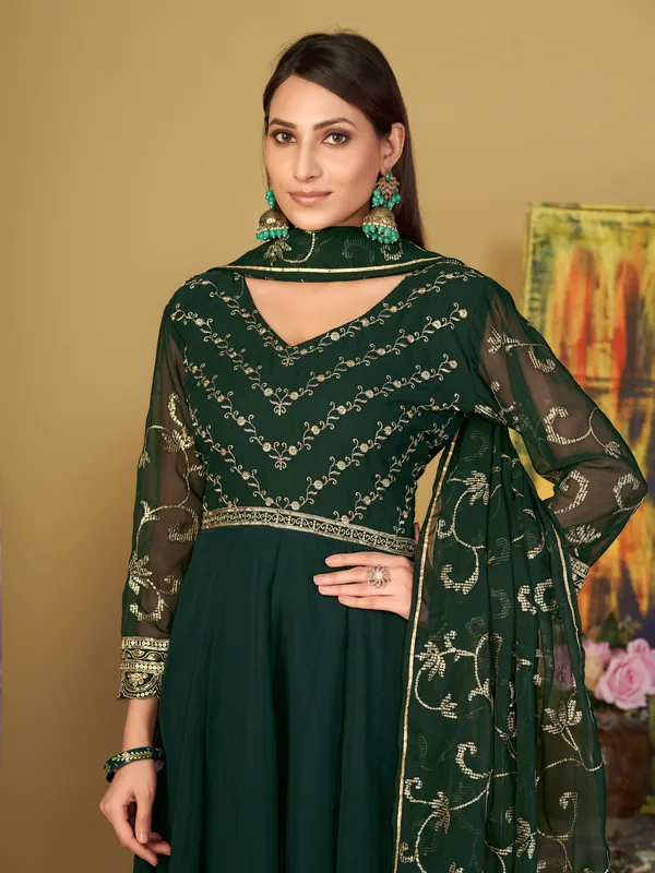 Green_Crepe_Anarkali_Suit_For_Women