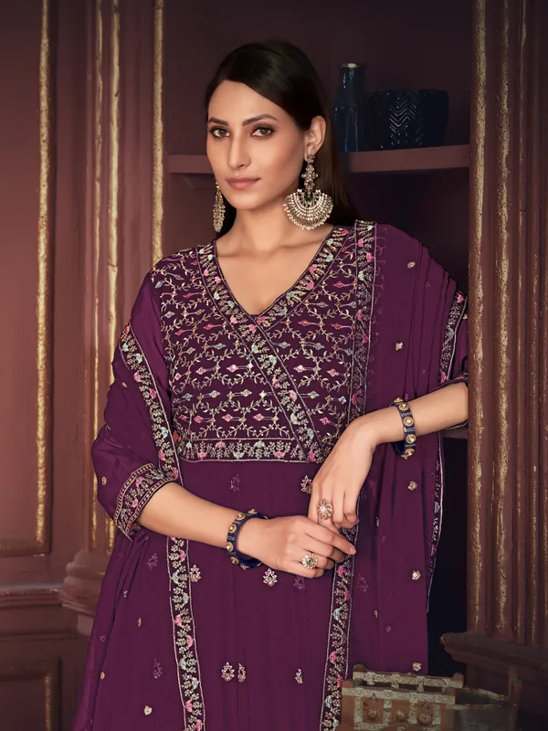 Purple_Crepe_Anarkali_Suit_For_Women