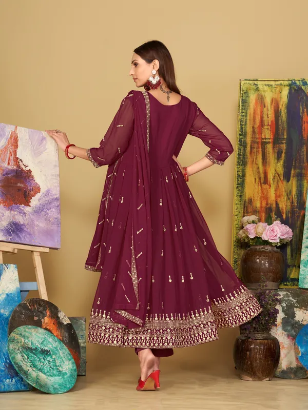 Pink_Crepe_Anarkali_Suit_For_Women