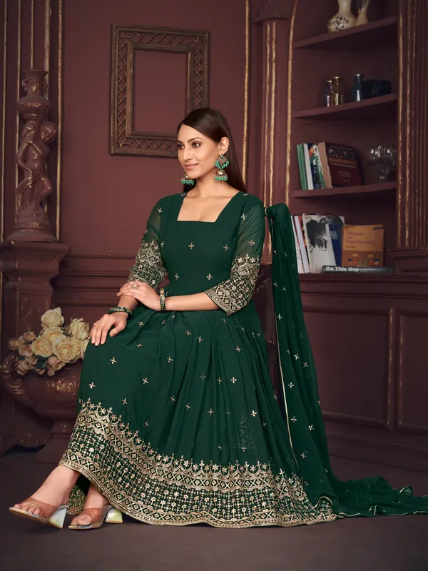 Green_Crepe_Anarkali_Suit_For_Women
