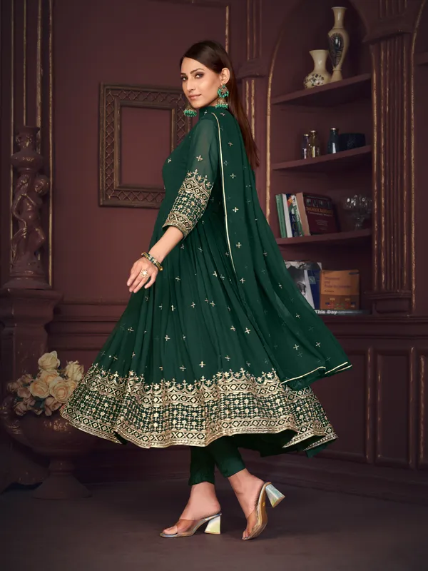 Green_Crepe_Anarkali_Suit_For_Women