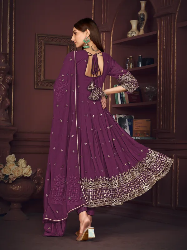 Purple_Crepe_Anarkali_Suit_For_Women