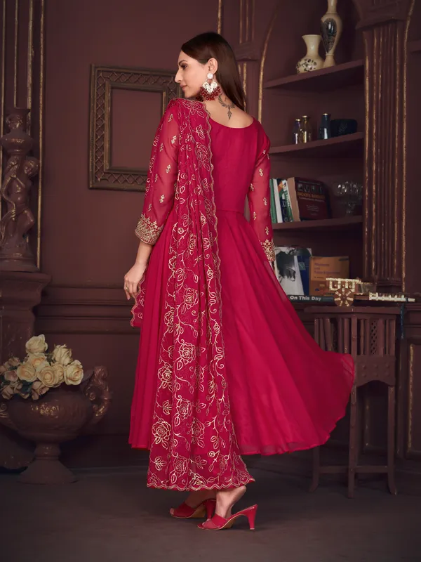 Pink_Crepe_Anarkali_Suit_For_Women