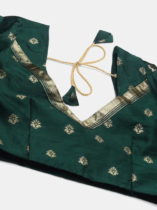 Green_Zari_Lehenga_Choli_With_Dupatta_For_Women