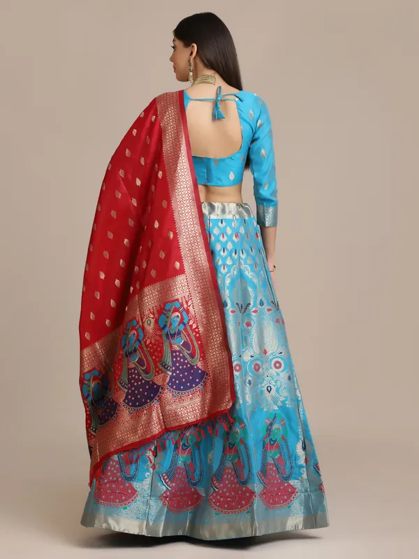 Sky_Blue_Zari_Lehenga_Choli_With_Dupatta_For_Women