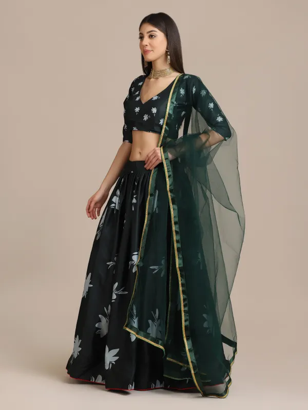 Green_Floral_Lehenga_Choli_With_Dupatta_For_Women