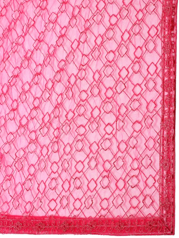 Pink_Thread_Work_Lehenga_Choli_With_Dupatta_For_Women