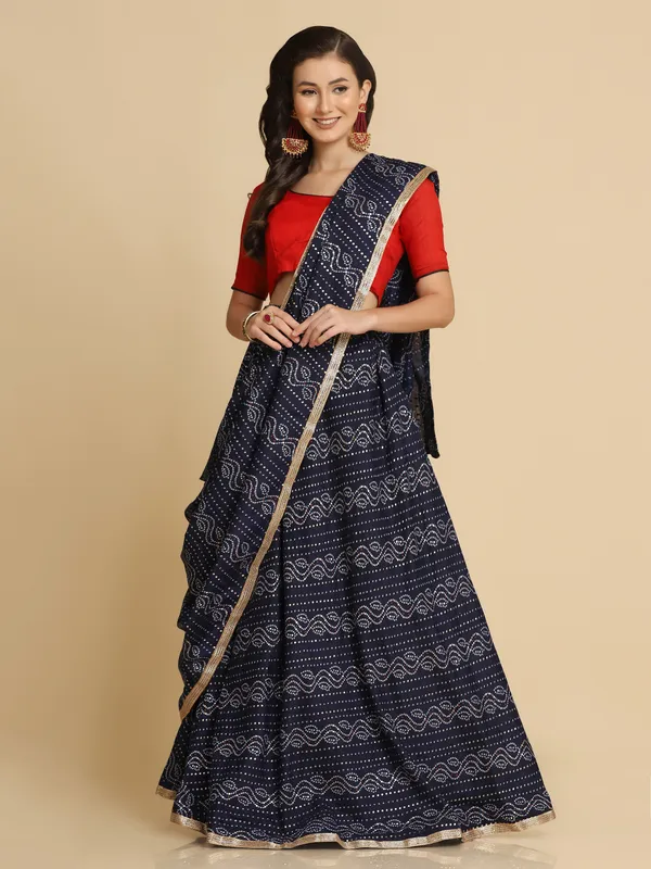 Blue_Printed_Lehenga_Choli_With_Dupatta_For_Women