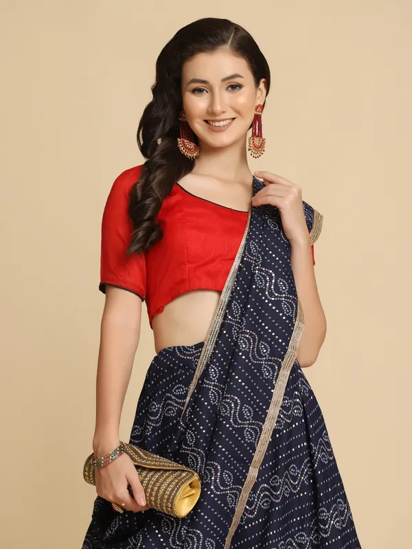 Blue_Printed_Lehenga_Choli_With_Dupatta_For_Women