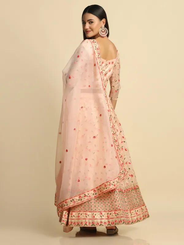 Pink_Thread_Work_Lehenga_Choli_With_Dupatta_For_Women