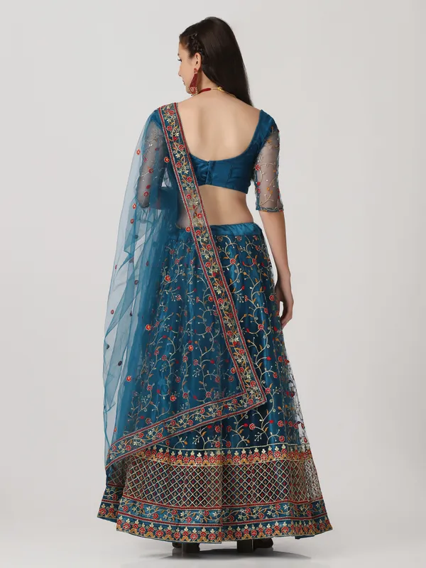 Rama_Thread_Work_Lehenga_Choli_With_Dupatta_For_Women