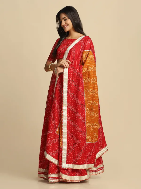 Red_Printed_Lehenga_Choli_With_Dupatta_For_Women