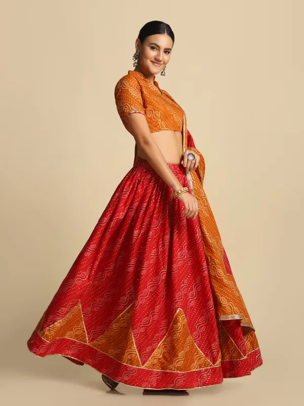 Red&_Yellow_Printed_Lehenga_Choli_With_Dupatta_For_Women