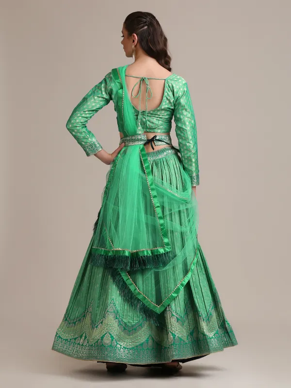 Rama_Woven_Lehenga_Choli_With_Dupatta_For_Women