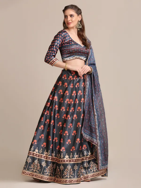 Grey_Printed_Lehenga_Choli_With_Dupatta_For_Women