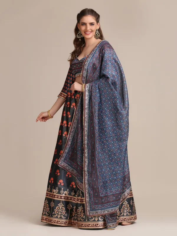 Grey_Printed_Lehenga_Choli_With_Dupatta_For_Women